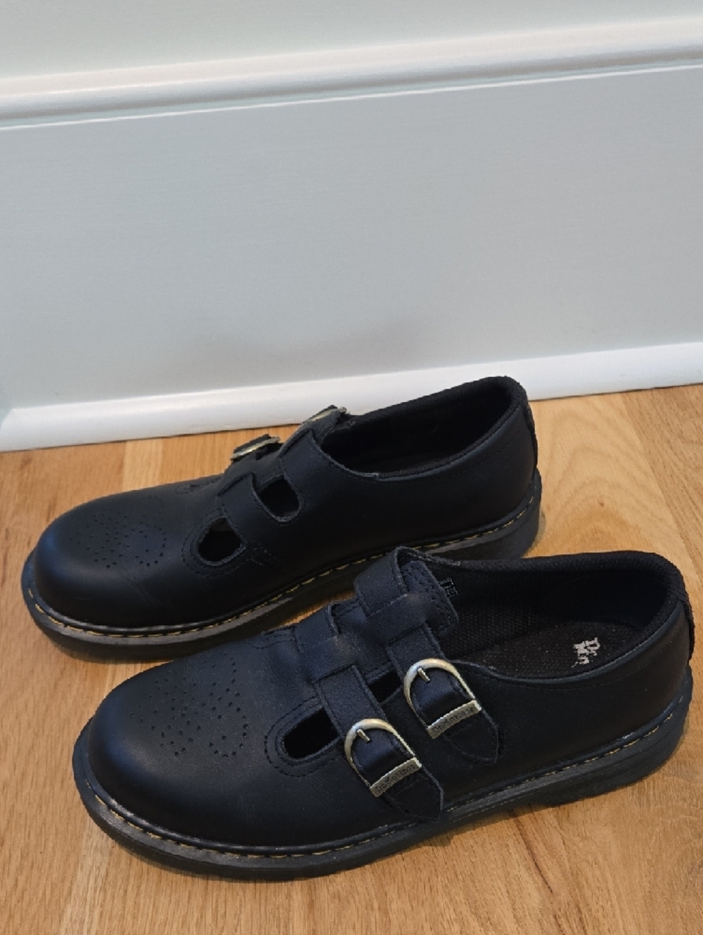 Dr. Martens Black Double-Buckle Mary Jane Flats - Picture 6 of 6